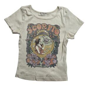 Daydreamer for Free People Horoscope Baby Tee in White
